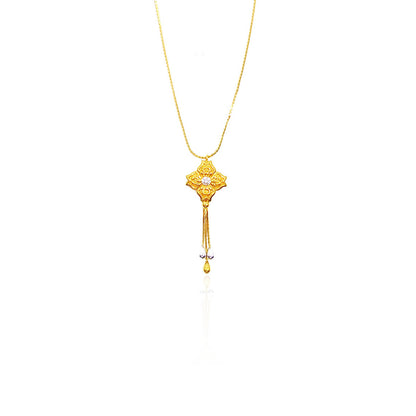 Absolon Floral Fancy Gold Pendant