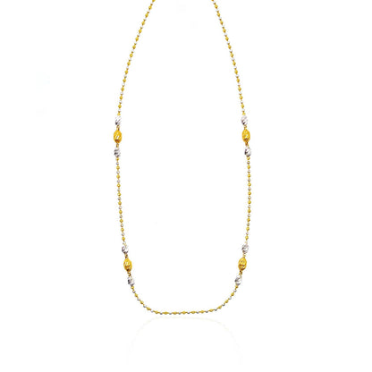 Allyson Glossy Gold Beads Chain