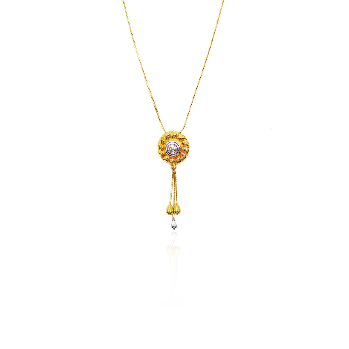 Amias Glorious Rounded Gold Pendant