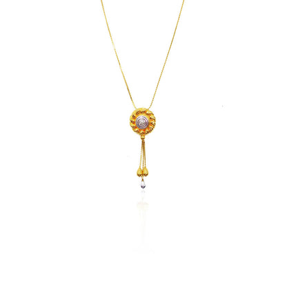 Amias Glorious Rounded Gold Pendant