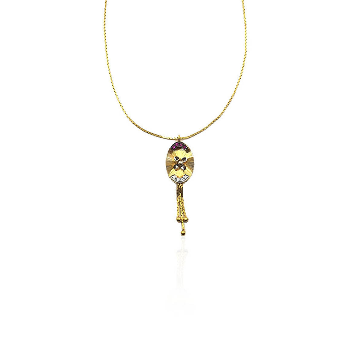 Allard Fancy Drop Gold Pendant For Her