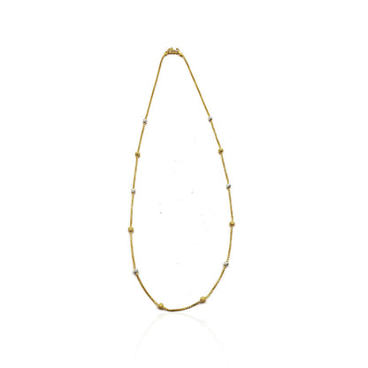 Arjean Light Weight Gold Beads Chain