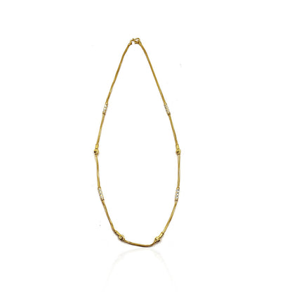 Alleffra Rounded  Beads Gold Chain