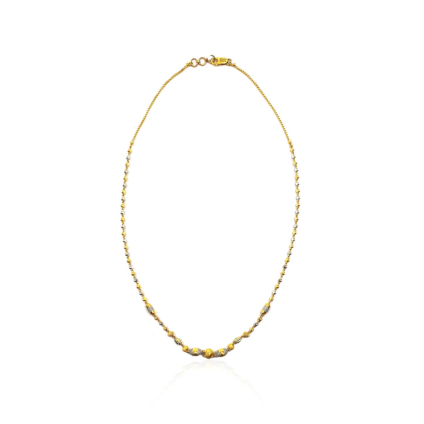 Angilia Stylish Gold Beads Chain