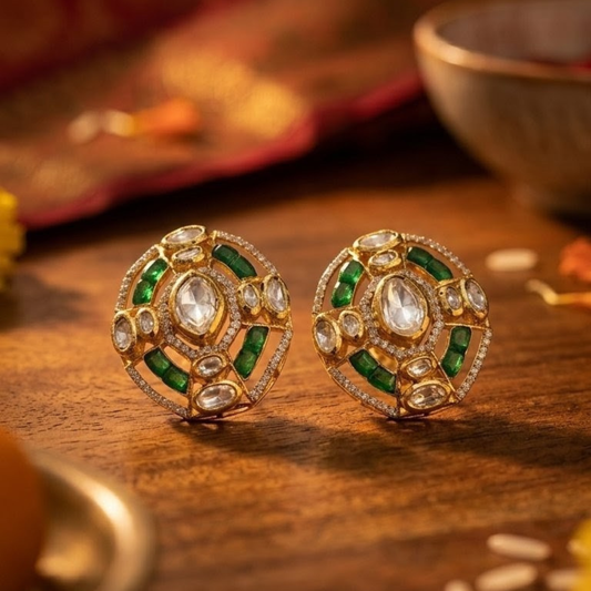 The Emerald Bloom Earrings