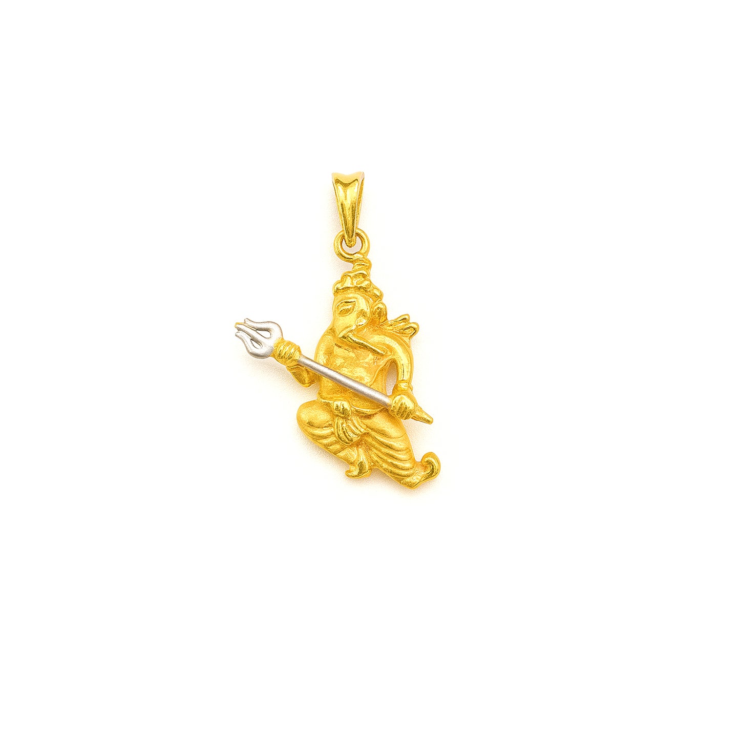 Gentlemen's Draft 22K Gold Lord Ganesh Pendant for Men – With Trishul Design