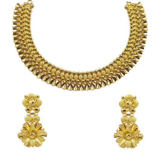 Light Weight Gold Necklace Set