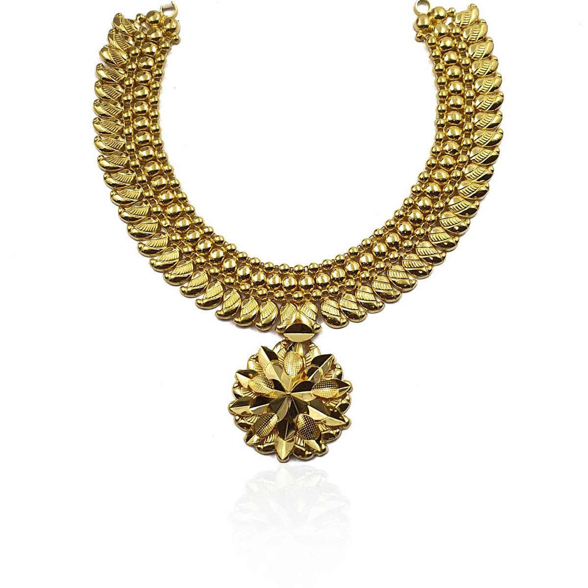 Aahna Floral Gold Necklace