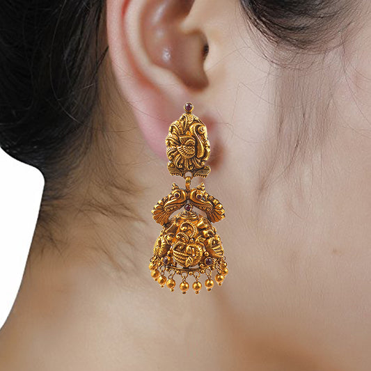 Anusree Antique Gold Earring