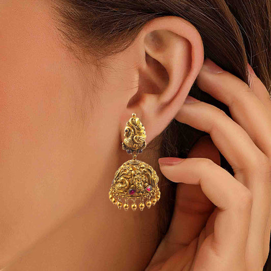 Anvita Antique Gold Earring