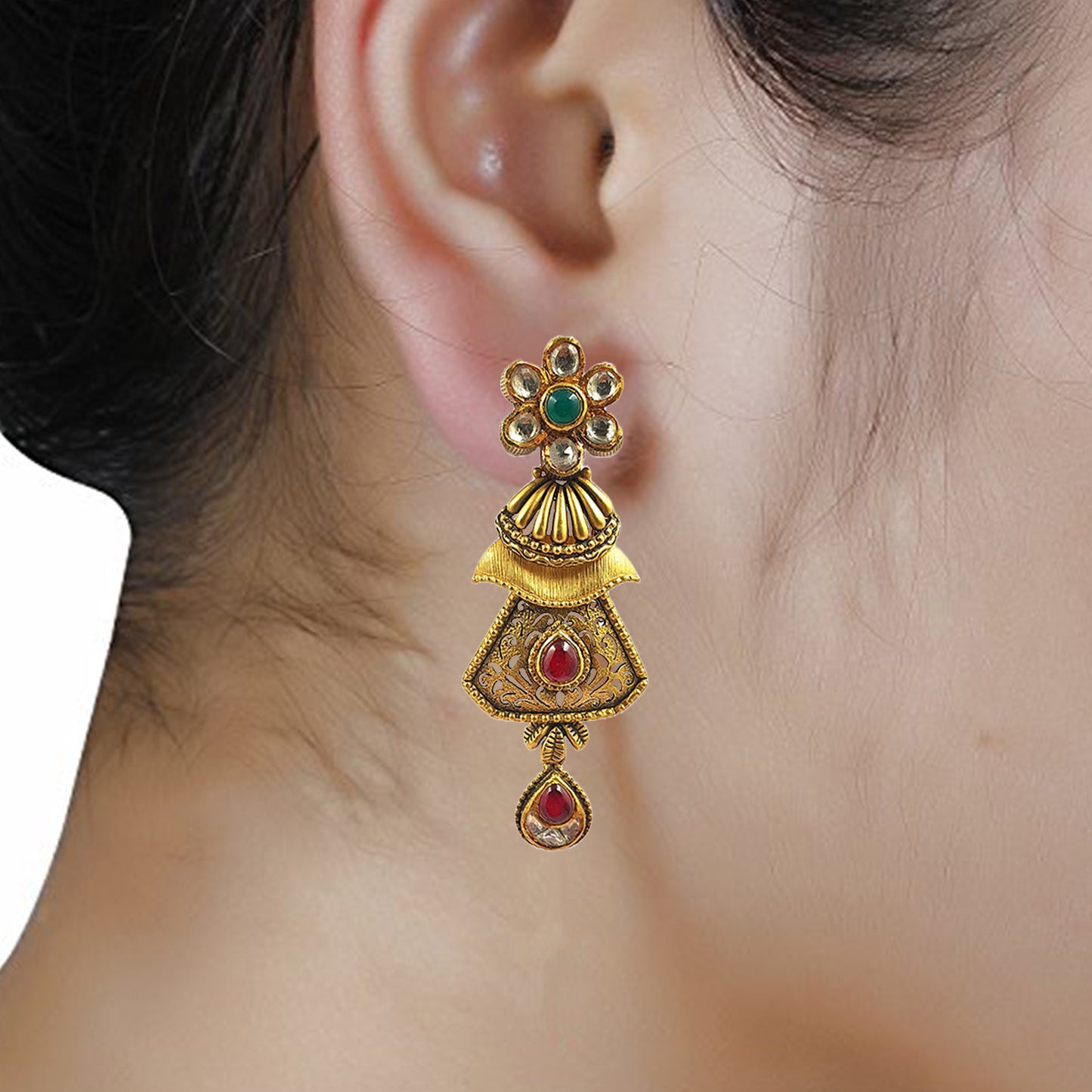 Anupama Antique Gold Earring