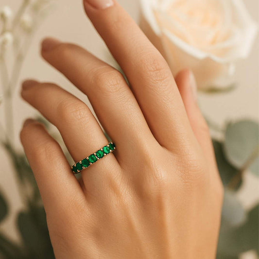 Timeless Emerald Eternity Ring