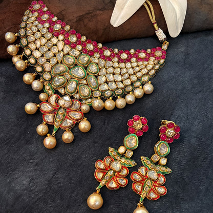 Bikaner Special Magnificent Polki Necklace