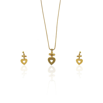 Akshita Drop Loved Pendant Set