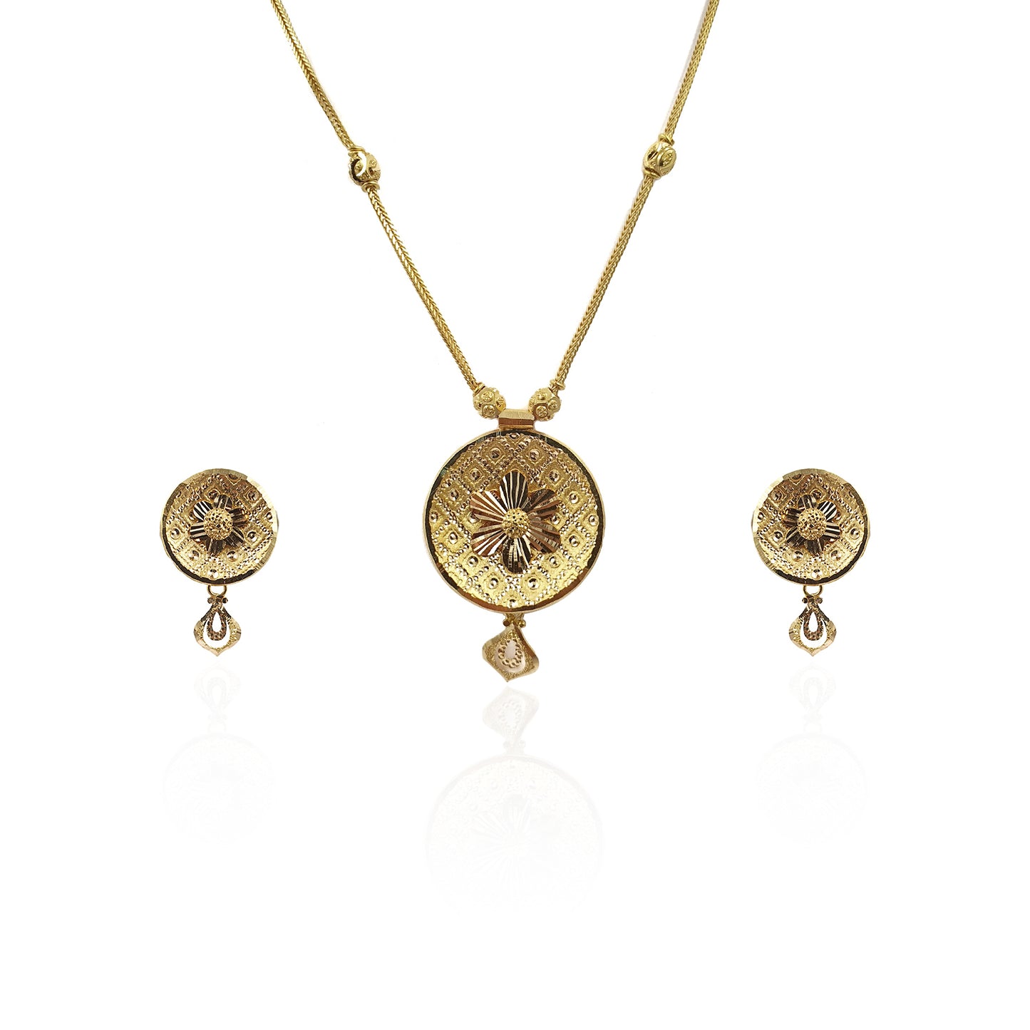 Alankrita Roundish Pendant Set