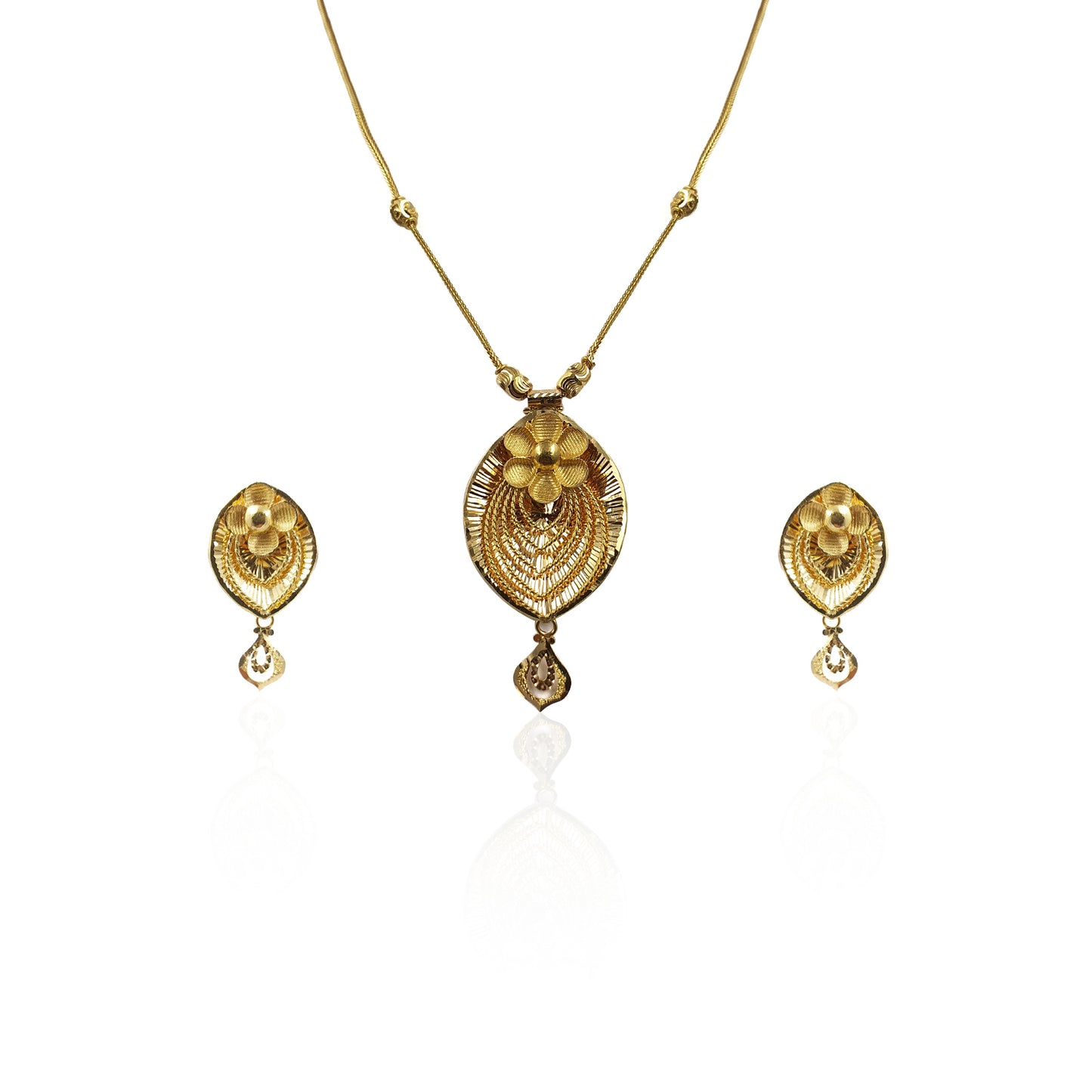 Alka Floral Pendant Set