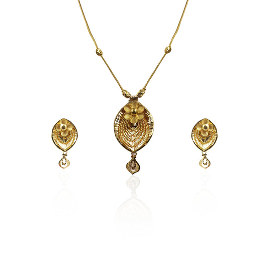 Alka Floral Pendant Set