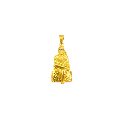 Gentlemen's Draft Sai Baba Men's Gold Pendant in 22K