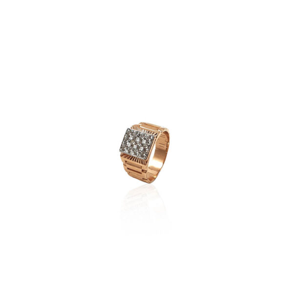 Men's Anniversary Ring 0.25 Ct I1 G Natural Diamond Six Prong Set 14K Rose  Gold | eBay