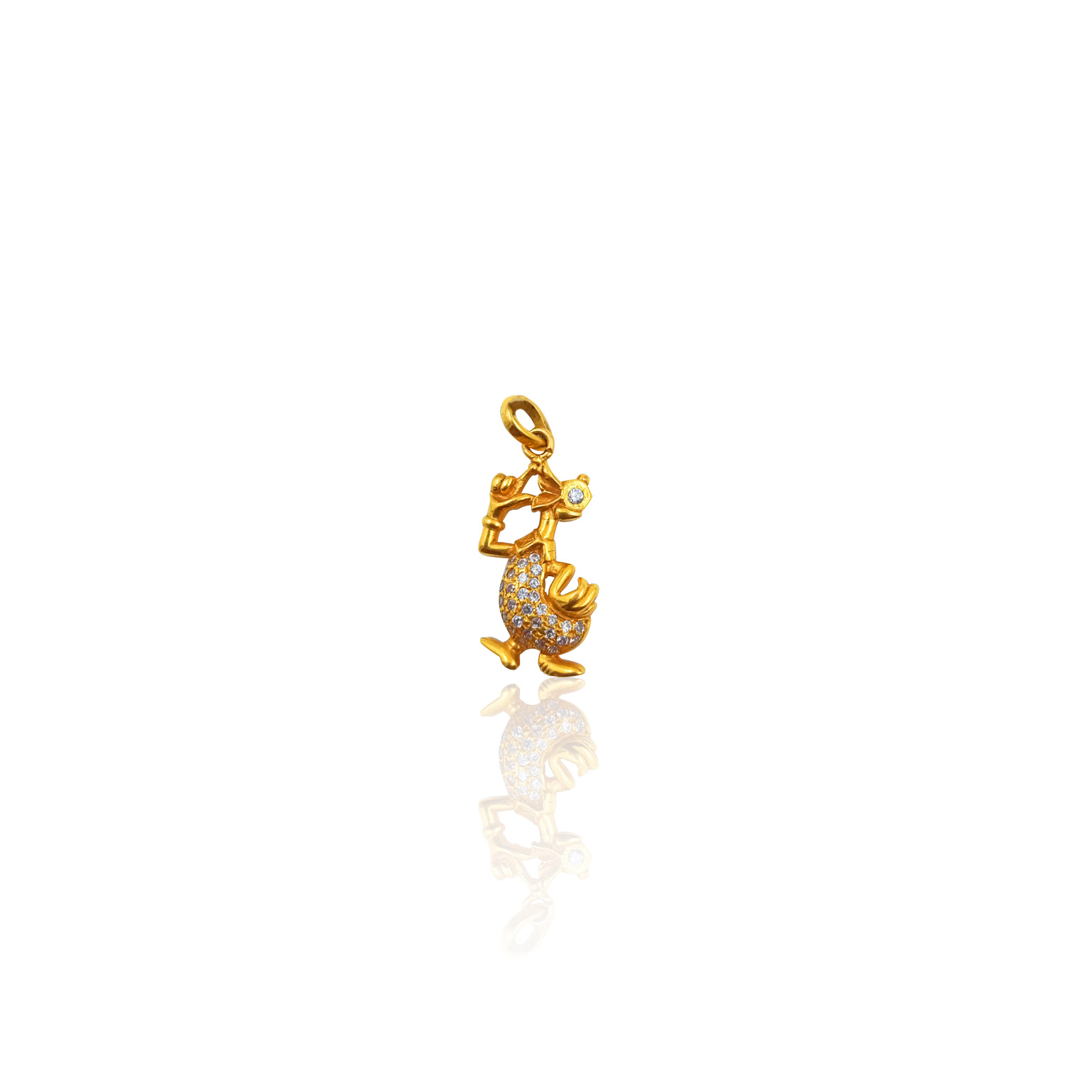 Gold Diamond Baby Bracelet - Duck Charm - 2332801