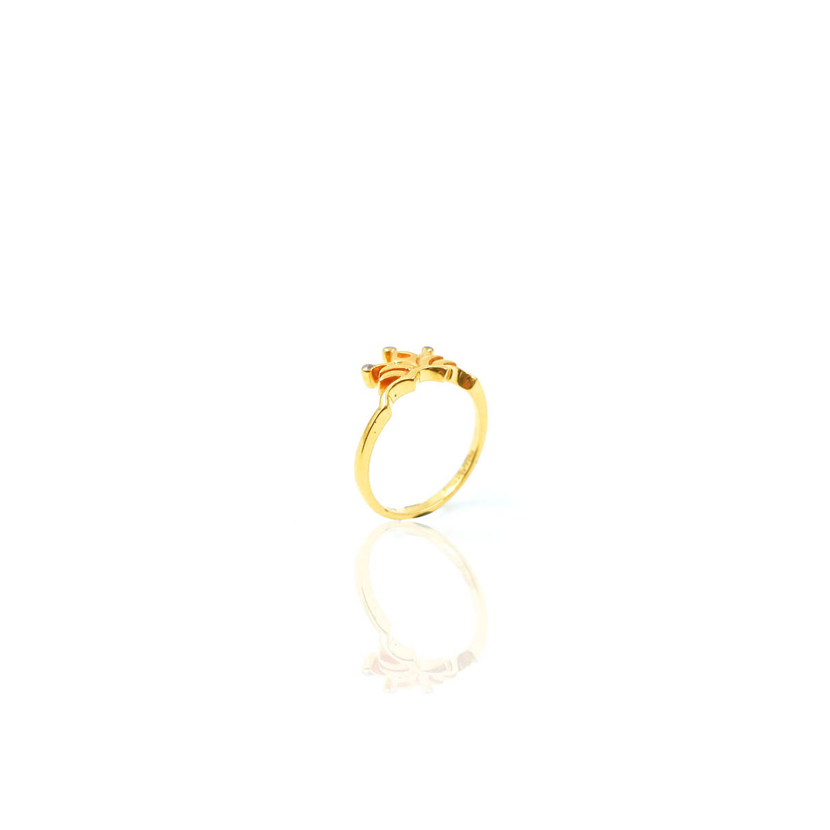 Angeletta Casting Gold Ring - By RK Jewellers