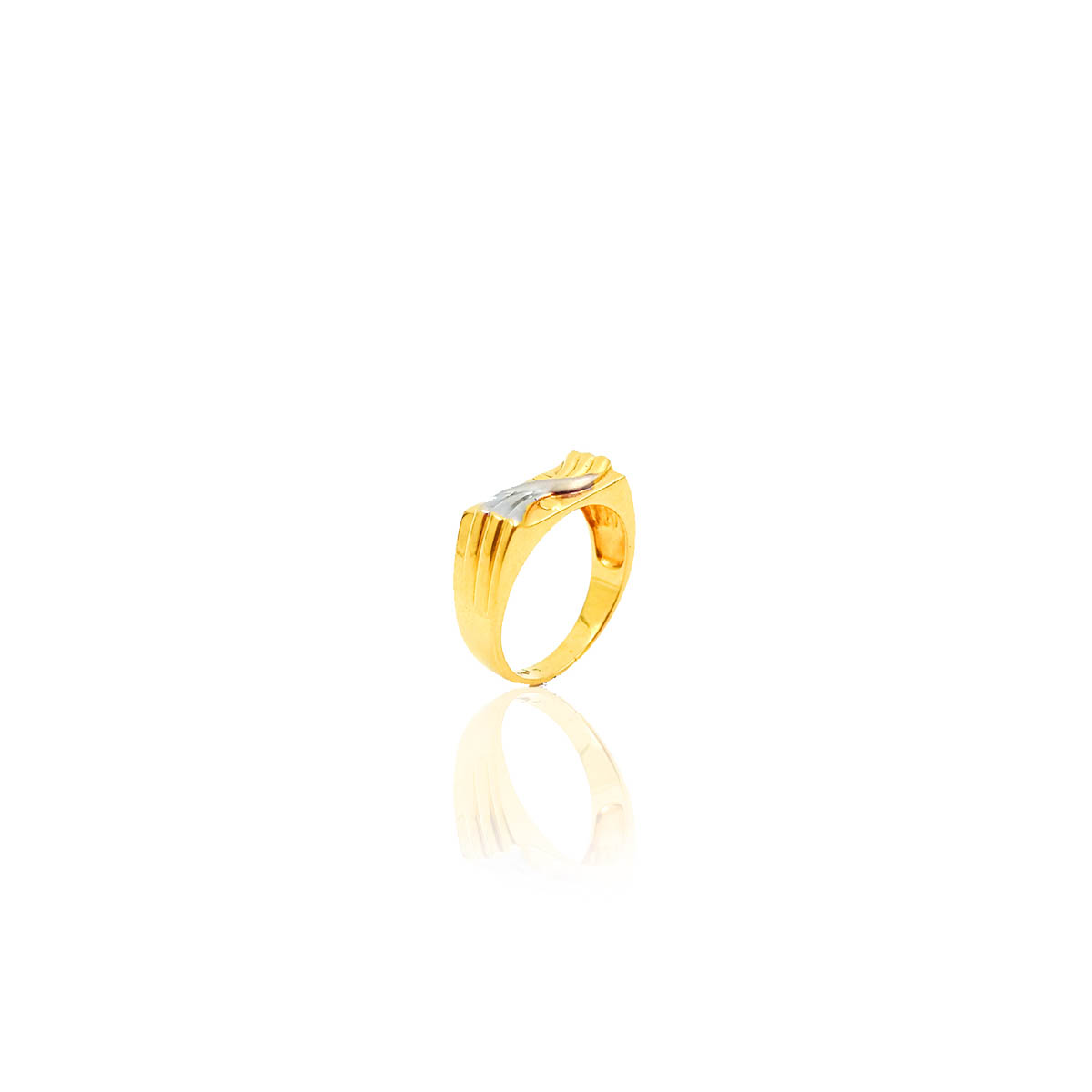 Beauregard Mens Gold Ring - By Rkjewellers