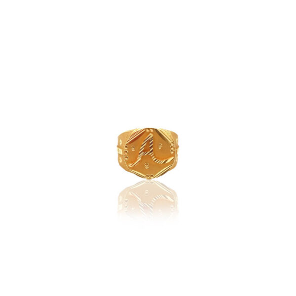 Alphabet Gold Plated Ring – Missoma Santiago