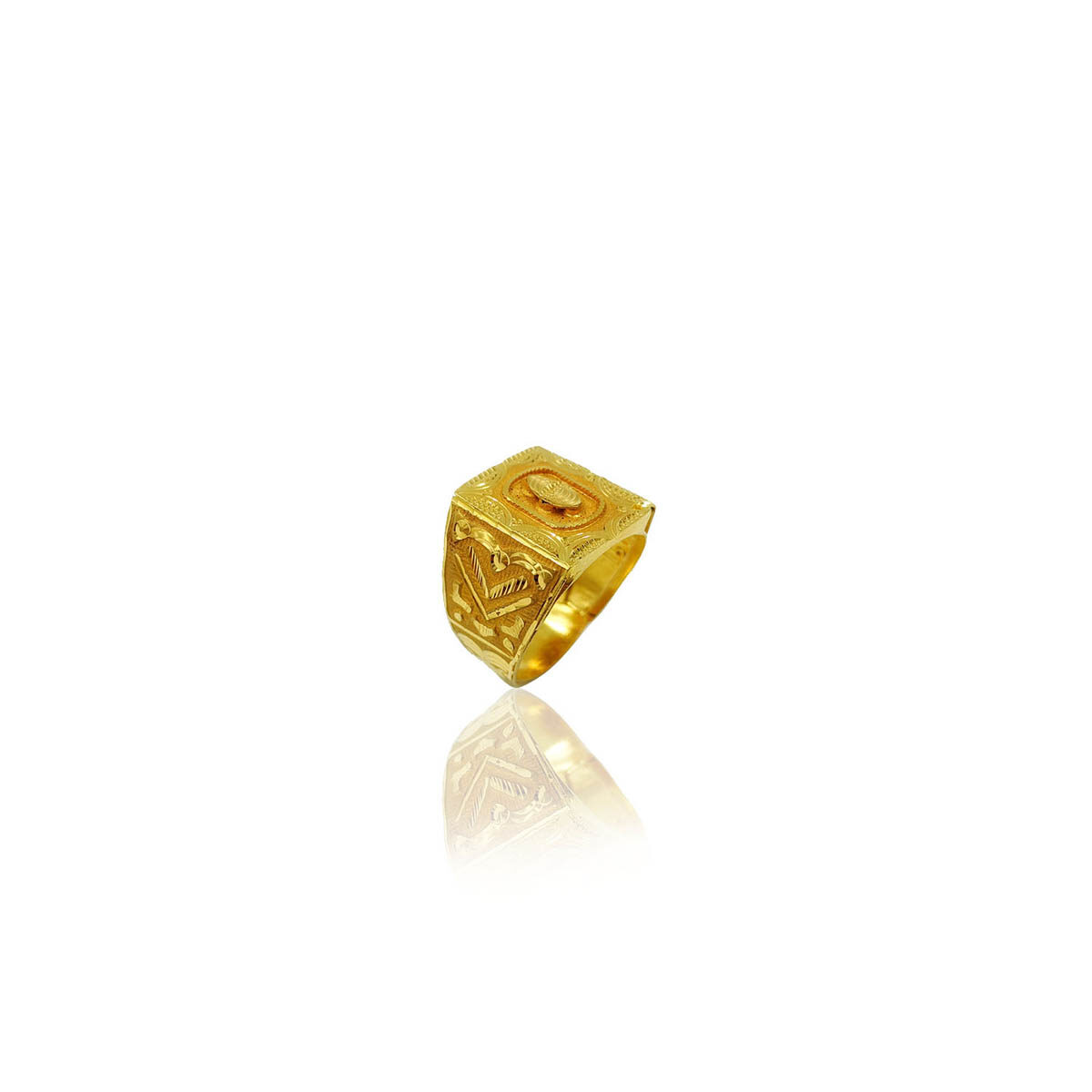 18K Gold Plated Adjustable Ring 