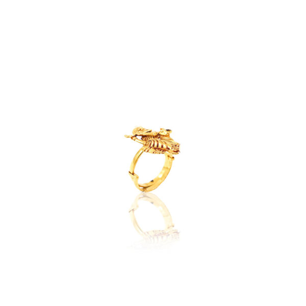 22K Gold 'Lakshmi' Baby Ring - 235-GR6450 in 0.650 Grams