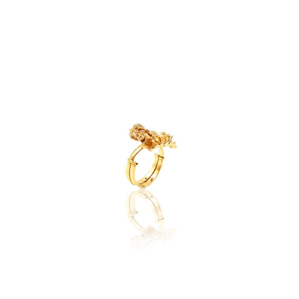 Buy 22Kt Gold Lakshmi Baby Girl Ring 93VD3688 Online from Vaibhav Jewellers