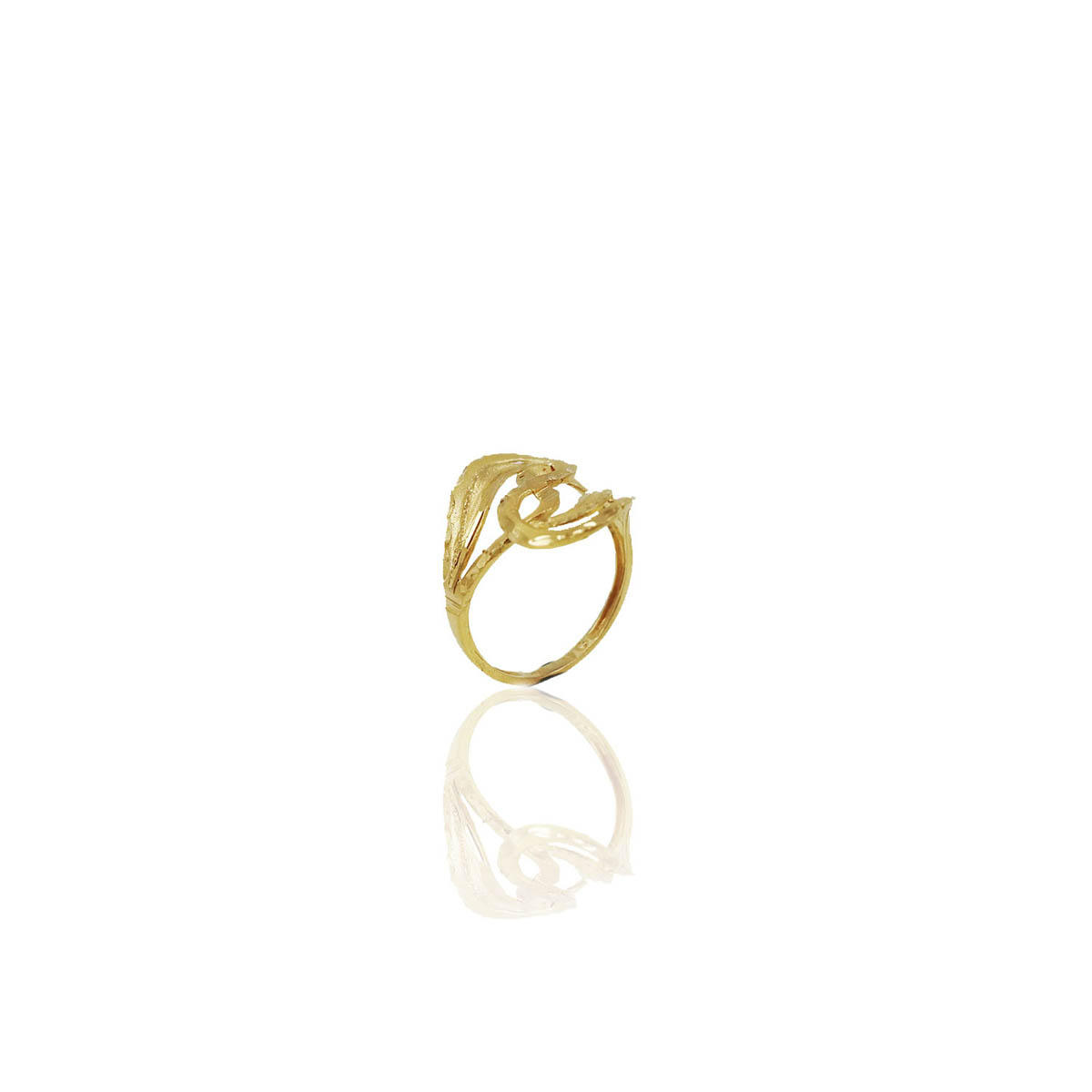 Alixandra Casting Gold Ring - RK Jewellers