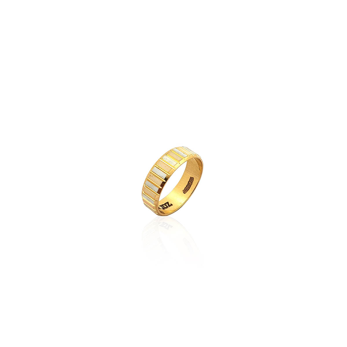 Anisha Modern Gold Band Ring - RK Jewellers